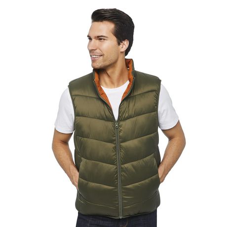 George Men's Reversible Puffer Vest | Walmart Canada