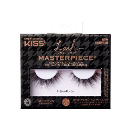 KISS Lash Couture Masterpiece - Prêt-À-Porter - 1 Pair, Genuine mink.