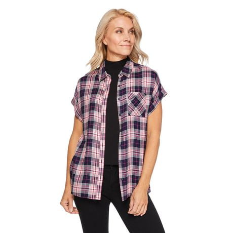 Iyla Women's Classic Plaid Shirt, Sizes S-XXL