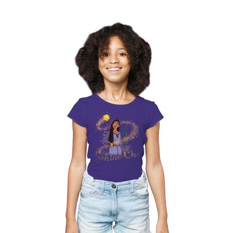 Disney's Wish Girls Shine On Wish Short Sleeve T-Shirt - Walmart.ca