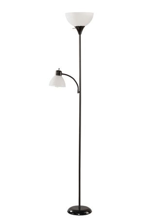 Mainstays Floor Lamp With Reading Light, Portable Luminaire Floor Lamp
