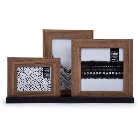 Truu Design 3-piece Collage Picture Frame Set With Stand, 15.5 X 13.5 