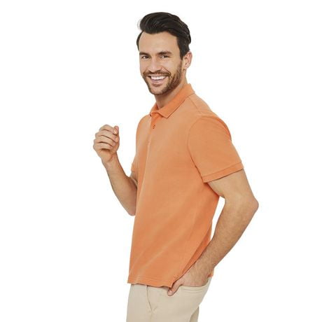 George Men's Short Sleeve Solid Pique Polo | Walmart Canada