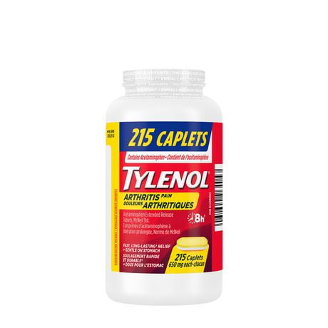 Tylenol Douleurs arthritiques Acétaminophène à 650 mg en caplets, Format écono 215 CH