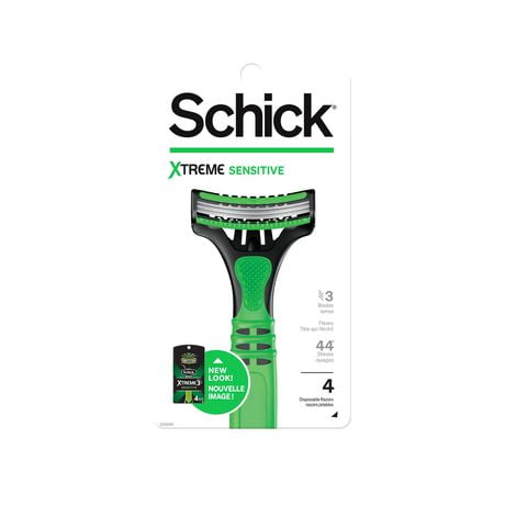 Schick Xtreme 3 Mens Sensitive Skin Disposable Razor, 4 Razors