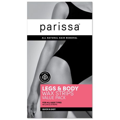Parissa Wax Strips Legs & Body Value Pack, 48 (24x2) strips