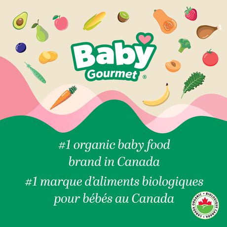 Baby Gourmet Petits Fruits Sauvages Rhubarbe Chou Frise Et Quinoa Aliments Biologique Pour Bebes Plus Walmart Canada