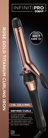 conair rose gold curling iron