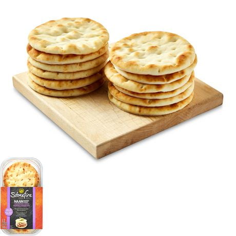 Naans ronds nature Stonefire🅫 Paquet de 12, 360 g