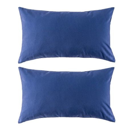 Outdoor Lumbar Cushion 12x20in - Aqua (2 Pack)