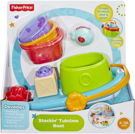 fisher price stackin tubtime boat