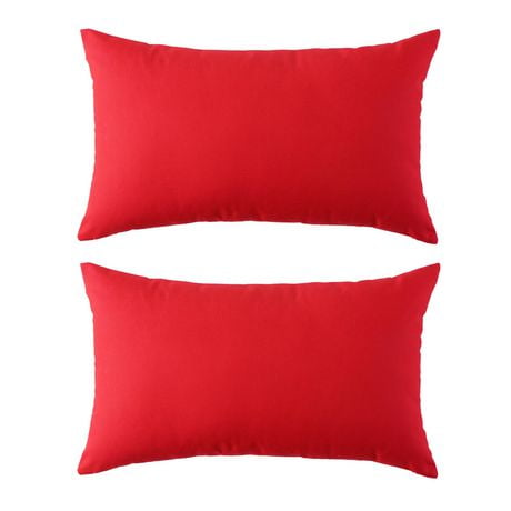 Outdoor Lumbar Cushion 12x20in - Aqua (2 Pack)