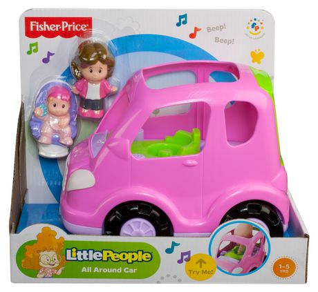little people pink car