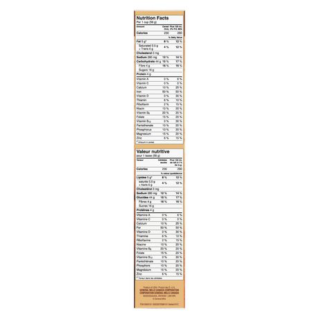 cheerios oat crunch almond nutrition facts