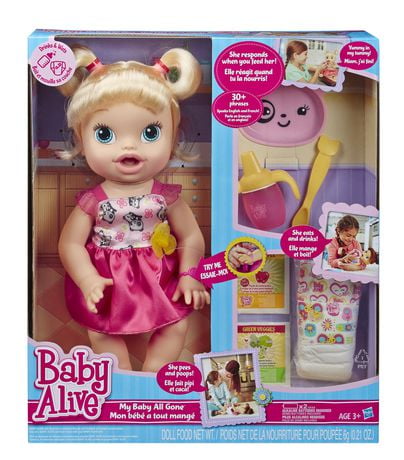 Baby Alive My Baby All Gone Doll Blonde Walmart