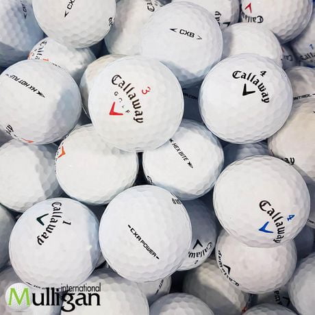 Mulligan - 100 balles de golf récupérées Callaway Mix 100 balles 5A, Blanc