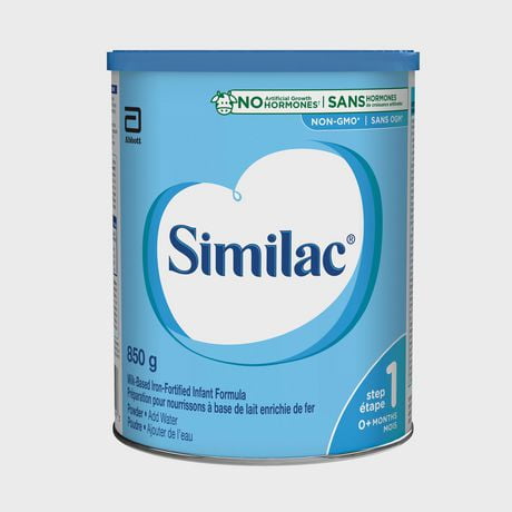 Similac Step 1 Non-GMO Baby Formula Powder, Newborn Formula, 0+ Months, 850 grams, 850 g