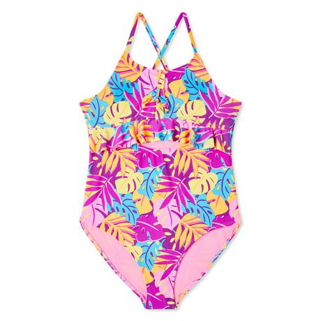 Angel Beach Girls' Ruffle 1-Piece
