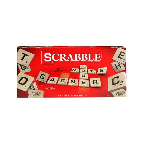 Scrabble Board Game, The Classic Crossword Game, Family Board Games for Adults and Kids, Word Games for 2-4 Players, Ages 8 and Up - French Version