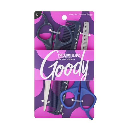 Goody New Style Kit, Hair Cutting Shears, Thinning Shears and Comb, 3 Pieces, Goody Hair Styling Kit