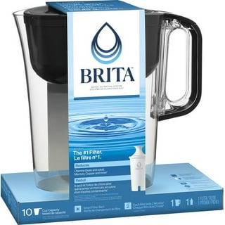 Brita Medium 8 Cup Water Filter Pitcher with 1 Standard Filter, BPA Free –  Marina, White