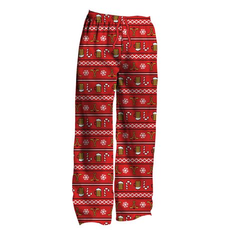 George Mens Ugly Christmas Hockey Sleep pants - Hockey Christmas ...