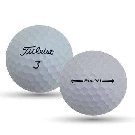 Mulligan - 24 balles de golf récupérées Titleist Pro V1 2022 5A, Blanc
