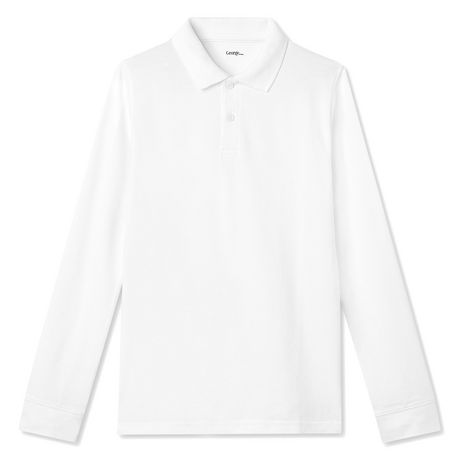 George Boys' Long Sleeve Uniform Polo | Walmart Canada