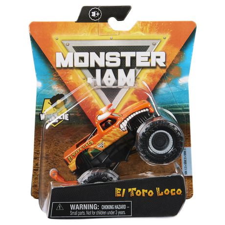 Monster Jam, Official El Toro Loco Monster Truck, Die-Cast Vehicle ...