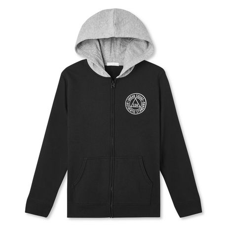 George Boys' Full Zip Fleece Hoodie | Walmart Canada