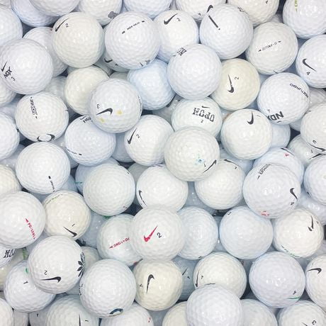 Mulligan - 100 balles de golf récupérées Nike  AAA, Blanc