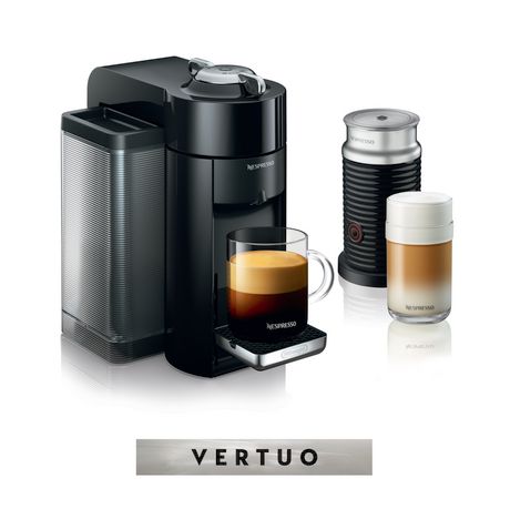Machine à café et espresso Vertuo de Nespresso par De'Longhi avec mousseur à lait Aeroccino