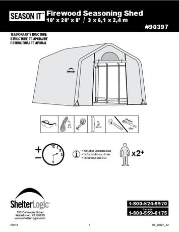 ShelterLogic Firewood Seasoning Shed | Walmart Canada