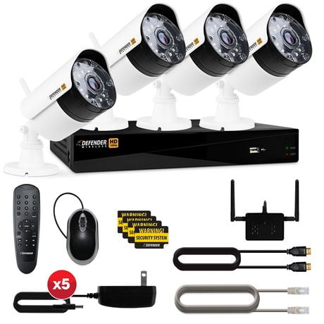 defender wireless hd 1080p 4 channel security system with defender wireless hd 1080p 4 channel security system with