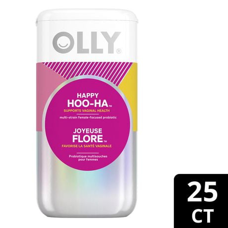 OLLY Happy HOO-HA Supplement Capsules, 25 Supplement Capsules
