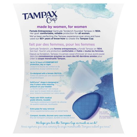 TAMPAX Heavy Flow Menstrual Cup - Up To 12 Hours Of Comfort-Fit ...