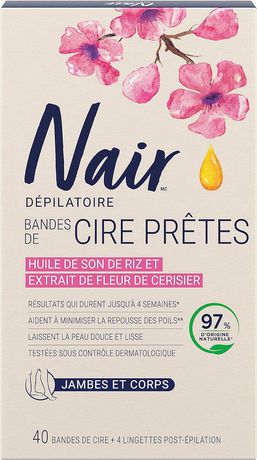 Nair Wax Ready Strips Legs And Body Hair Remover Walmart Canada