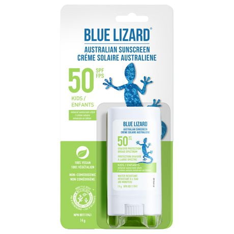 Bâton de protection solaire minéral Blue Lizard Enfants FPS 50 14 g