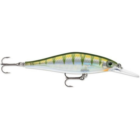 Rapala Shadow Rap Shad Deep 3-1/2", Yellow Perch, Sharp left to right turn