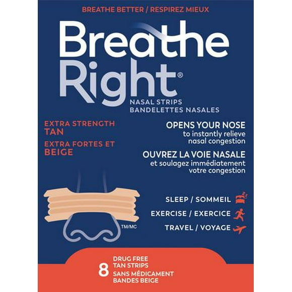 Breathe Right Bandelettes Nasales Extra Beige