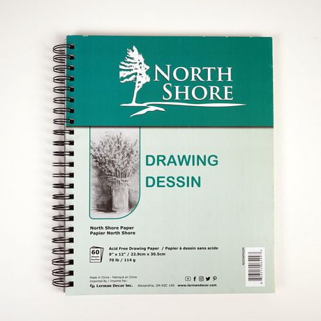 North Shore drawing paper 9"X12", 9in x 12in drawing paper 9"X12"