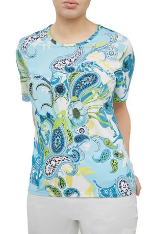 Ladies Lotus Flower V-neck Yoga Shirt - Heather Red, XL (side print) 