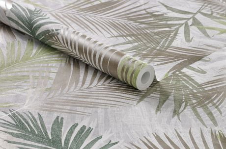 Graham Brown Jungle Glam Greenwhitetaupe Removable Wallpaper