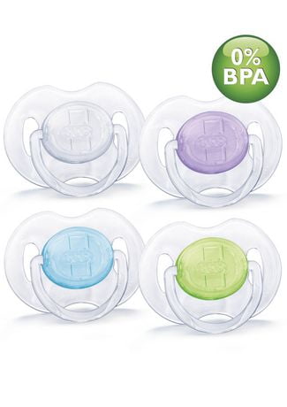 Philips AVENT SCF170/18 Translucent Pacifiers, 0-6 Months, 2-Pack ...