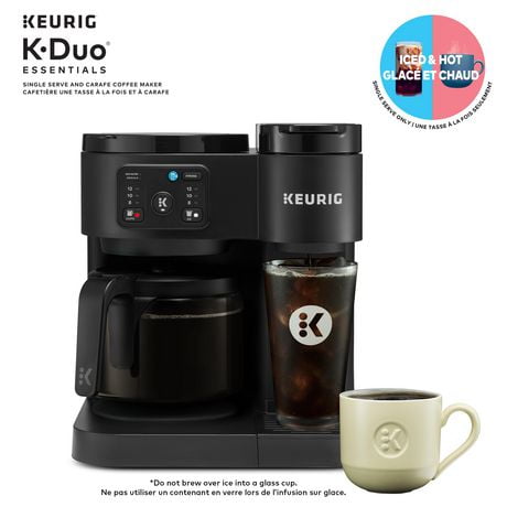 Keurig K-Duo Essentials Hot & Iced Single Serve K-Cup Pod & Carafe Coffee Maker, Gen 2