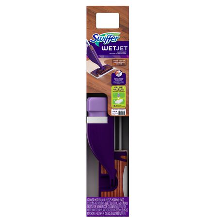 Swiffer Wetjet Wood Hardwood Floor Mop Starter Kit