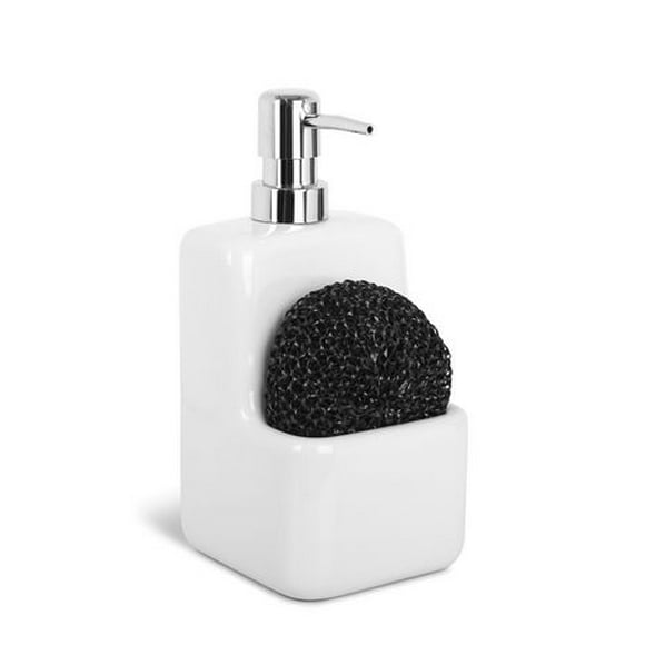 MAINSTAYS CERAMIC SOAP PUMP WHITE, Soap Pump