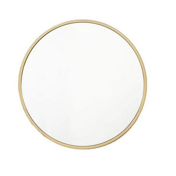 Round Mirror in Gold Color