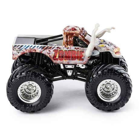 Monster Jam, Official Zombie Monster Truck, Die-Cast Vehicle, Crazy ...