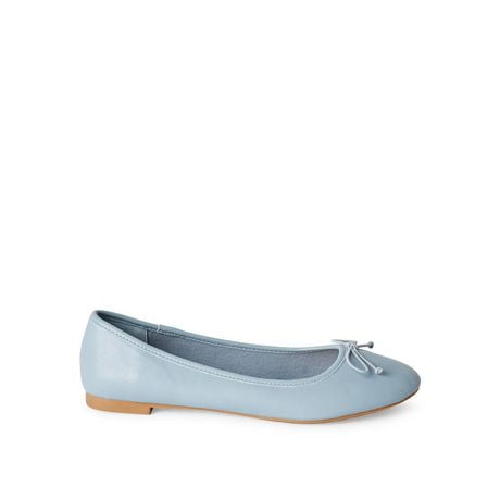 Time and Tru Women's Ballet Flats, Wide Width Sizes 6-10